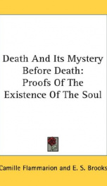 death and its mystery before death proofs of the existence of the soul_cover
