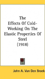 the effects of cold working on the elastic properties of steel_cover