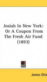 josiah in new york or a coupon from the fresh air fund_cover