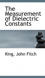 the measurement of dielectric constants_cover