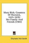 mary rich countess of warwick 1625 1678 her family and friends_cover