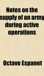 notes on the supply of an army during active operations_cover