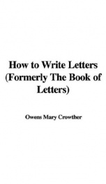 How to Write Letters (Formerly The Book of Letters)_cover