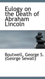 eulogy on the death of abraham lincoln_cover
