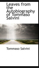 leaves from the autobiography of tommaso salvini_cover