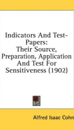 indicators and test papers their source preparation application and test for_cover