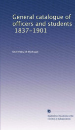 general catalogue of officers and students 1837 1901_cover