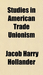studies in american trade unionism_cover