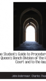 the students guide to procedure in the queens bench division of the high court_cover