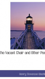 the vacant chair and other poems_cover