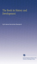 the book its history and development_cover