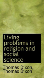 living problems in religion and social science_cover