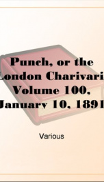 Punch, or the London Charivari, Volume 100, January 10, 1891_cover