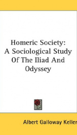 homeric society a sociological study of the iliad and odyssey_cover