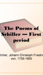 the poems of schiller first period_cover