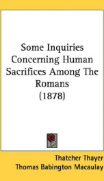 some inquiries concerning human sacrifices among the romans_cover