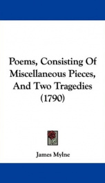 poems consisting of miscellaneous pieces and two tragedies_cover