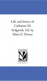 life and letters of catharine m sedgwick_cover