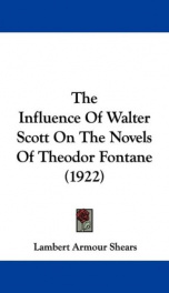 the influence of walter scott on the novels of theodor fontane_cover