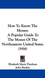 how to know the mosses a popular guide to the mosses of the northeastern united_cover