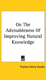 On the Advisableness of Improving Natural Knowledge_cover