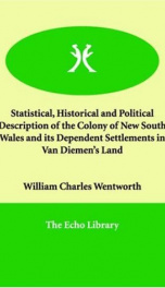 Statistical, Historical and Political Description of the Colony of New South Wales and its Dependent Settlements in Van Diemen's Land_cover