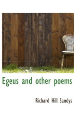 egeus and other poems_cover