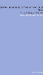 general principles of the method of least squares with applications_cover