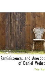 reminiscences and anecdotes of daniel webster_cover