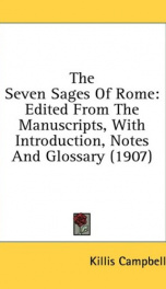 the seven sages of rome_cover