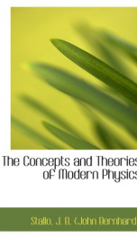 the concepts and theories of modern physics_cover