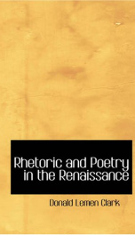 Rhetoric and Poetry in the Renaissance_cover