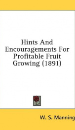 hints and encouragements for profitable fruit growing_cover