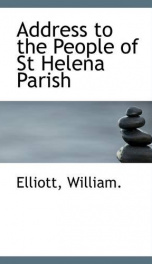 address to the people of st helena parish_cover