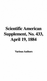 Scientific American Supplement, No. 433, April 19, 1884_cover