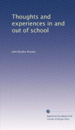 thoughts and experiences in and out of school_cover