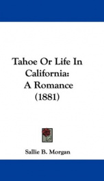 tahoe or life in california a romance_cover