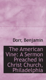 the american vine_cover
