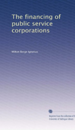 the financing of public service corporations_cover