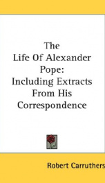 the life of alexander pope including extracts from his correspondence_cover
