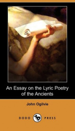 An Essay on the Lyric Poetry of the Ancients_cover