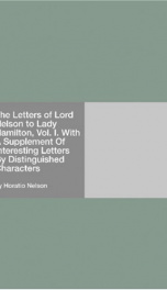 The Letters of Lord Nelson to Lady Hamilton, Vol. I._cover