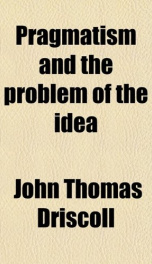 pragmatism and the problem of the idea_cover