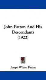 john patton and his descendants_cover