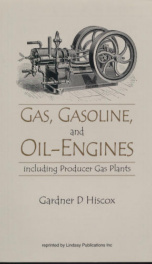 gas gasoline and oil engines including producer gas plants a new complete a_cover