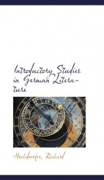 introductory studies in german literature_cover