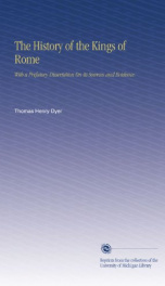 the history of the kings of rome with a prefatory dissertation on its sources a_cover