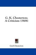 g k chesterton a criticism_cover