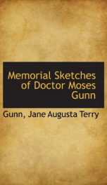 memorial sketches of doctor moses gunn_cover