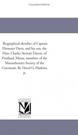 biographical sketches of captain ebenezer davis_cover